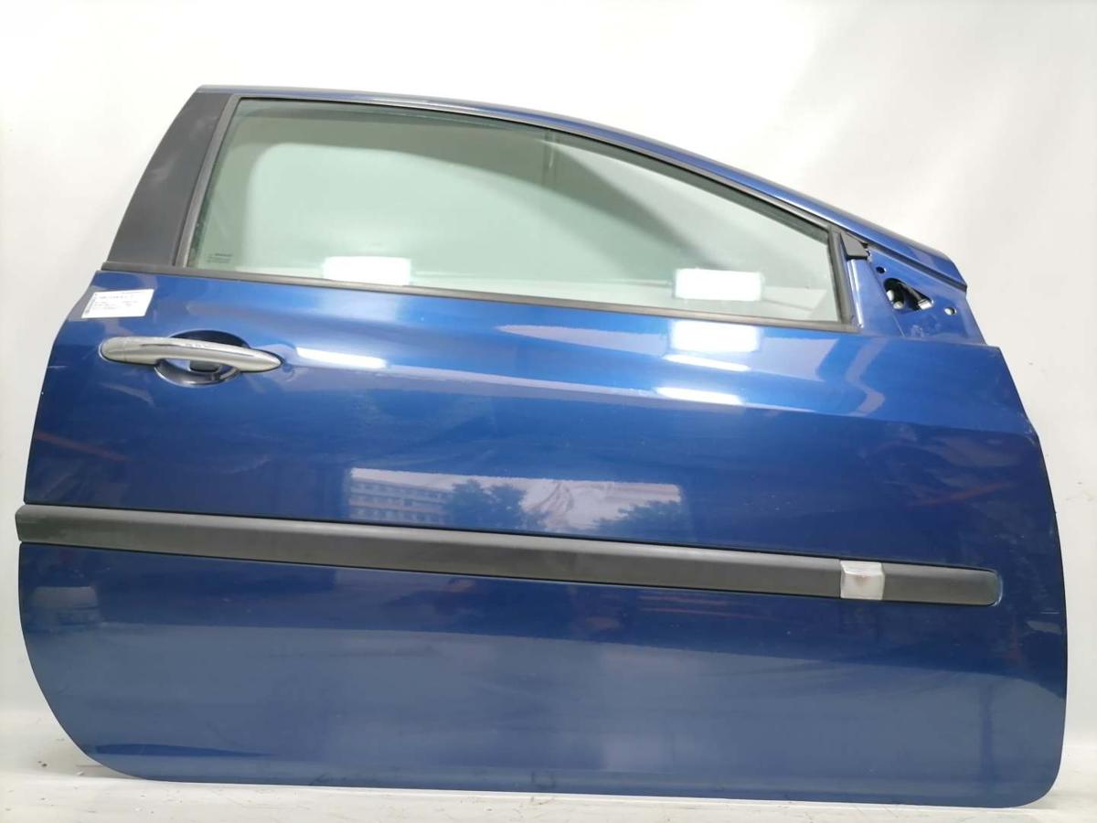 Renault Clio 3 original Tür rechts NV432 Monaco Blau 3 Türer BJ05